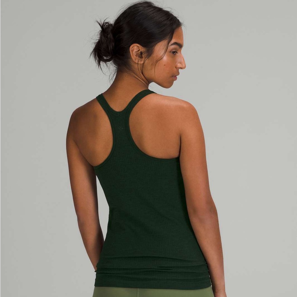 Lululemon Ebb to Street Tank Rainforest Green